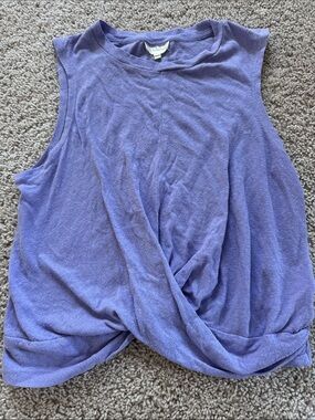 Anthropologie Deletta Twist Front Top Small